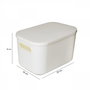 Aberto Design Organizador de Escritorio 2023 Plástico Crudo 18x25x16 cm 6.2 Litros